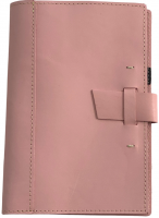 Italian Pink Leather Cover [limited time]-Buckle Closure