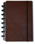 Caramel Brown Leather Disc Binder