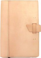 Natural Leather Cover-Buckle Closure