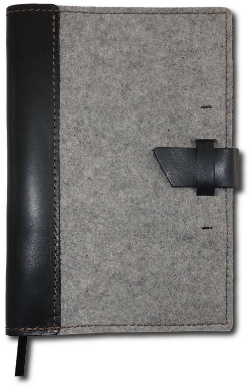 Granite Felt & Leather Cover - Buckle Closure - LIMITED ED - Click Image to Close
